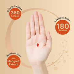 NatureBell dos softgels sobre la mesa indicando la porción diaria