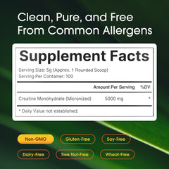 NatureBell serving scoop with powder showing accurate 5,000 mg dosing benefit