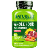 NATURELO front packaging showing 180 capsules and clean label benefits