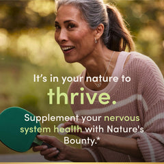 Nature's Bounty etiqueta con información nutricional y forma flush free
