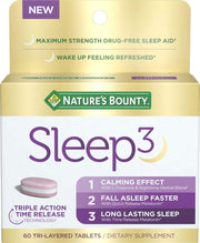 Nature's Bounty frente del empaque mostrando 60 tabletas y beneficios