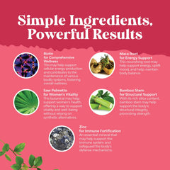 Natures Craft etiqueta informativa con ingredientes y dosis visibles
