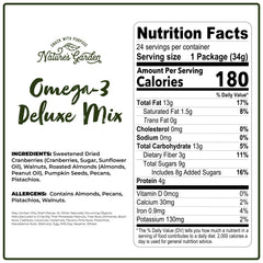 Nature's Garden primer plano de semillas y frutos secos destacando textura nutritiva