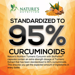 Nature's Nutrition polvo de cúrcuma y raíz para evidenciar origen orgánico