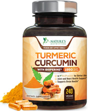 Nature's Nutrition frasco frontal mostrando etiquetado claro y beneficios