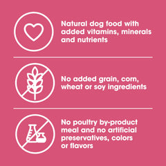Nature's Recipe bag nutrition label detail for ingredient transparency