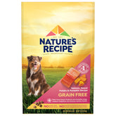 Nature's Recipe bag front view showing salmon recipe and benefits
