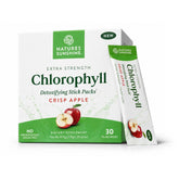 Nature's Sunshine front packaging showing crisp apple stick packs and benefits