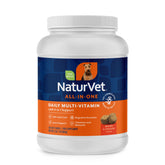 NaturVet jar front showing product and clear benefit for simple daily support