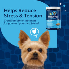 NaturVet dog accepting chew from hand demonstrating easy administration