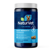 NaturVet envase frontal del producto mostrando 240 unidades, calma práctica