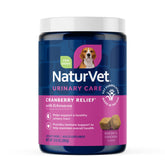 NaturVet front packaging showing jar and 120-count benefit