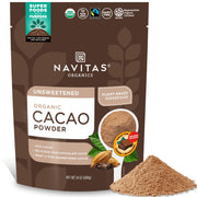 Navitas Organics front packaging showing certification badges and benefits