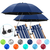 NBtoUS parasol frontal del paquete mostrando doble unidad y beneficio sombra rápida