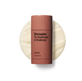 Nécessaire envase frontal de The Deodorant Olibanum mostrando etiqueta y beneficio suave