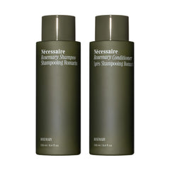 Nécessaire Rosemary Hair Duo frontal con embalaje, muestra compuesto y beneficio fortalecedor