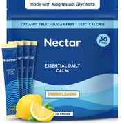 Nectar front packaging showing lemon sticks and product branding benefiting routine