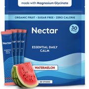 Nectar front packaging showing 30 watermelon sticks and clear benefits