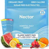 Nectar front packaging showing 30 packets and key benefits