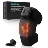 Nekteck front view of heated knee wrap showing secure fit and coverage benefit