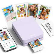 Nelko PP01 front view showing compact purple design and portability benefit