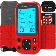 Neocarbon unidad frontal roja mostrando diseño portátil y control fácil