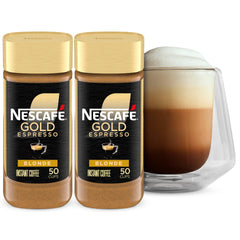 NESCAFÉ Gold espresso blonde frasco frontal mostrando el envase y conveniencia