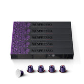 Nespresso Arpeggio Decaffeinato front packaging showing 50 capsules benefit consistent supply