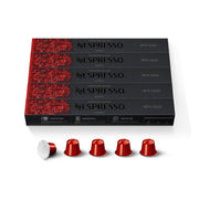 Nespresso caja Ispirazione Napoli mostrando diseño y ventaja de 50 cápsulas