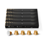 Nespresso Caramello vista frontal del paquete mostrando diseño y cantidad 50 cápsulas