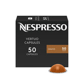 Nespresso Orafio box front showing capsule count and branding benefits