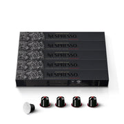 Nespresso Ristretto Decaffeinato frontal mostrando paquete y diseño, garantía de intensidad