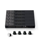 Nespresso Ristretto Italiano frontal del paquete mostrando 50 cápsulas y aspecto premium