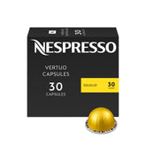 Nespresso Solelio front packaging showing mild roast and 30-count benefit