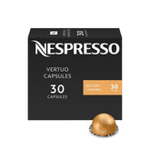 Nespresso Vertuo embalaje frontal mostrando caja de 30 cápsulas y beneficio conveniencia