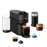 Nespresso Vertuo Pop+ front view showing compact design and bold color