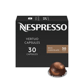 Nespresso Rich Chocolate front packaging showing 30-count convenience