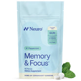 Neuro gum front packaging showing peppermint 90-count and benefits