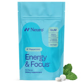Neuro front packaging showing peppermint gum and quick energy benefit