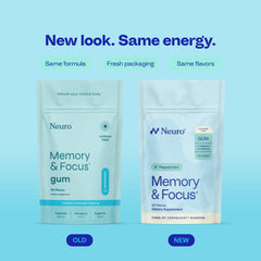 Neuro open bottle with gum pieces visible for quick access