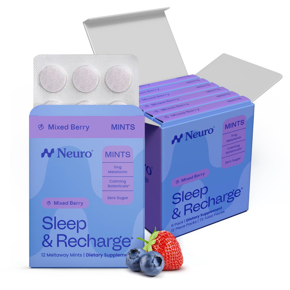 Neuro frasco frontal Mixed Berry mostrando diseño y cantidad 72
