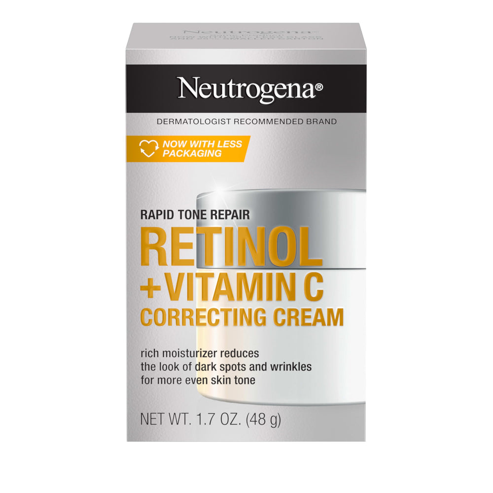 Neutrogena frasco frontal mostrando diseño y tamaño, fomenta confianza