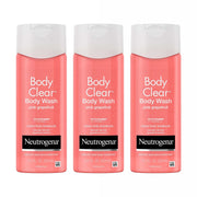 Neutrogena front bottle showing pink grapefruit label and clear acne benefit