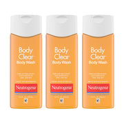 Neutrogena frontal pack mostrando las tres botellas y beneficio de suministro continuo