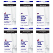 Neutrogena front packaging showing six fragrance-free travel tubes, easy storage benefit