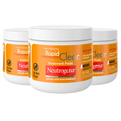 Neutrogena envase frontal mostrando paquete triple y beneficio de limpieza