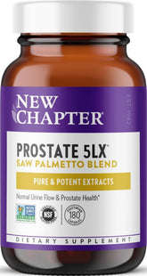 New Chapter front bottle image showing Prostate 5LX for daily prostate support