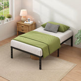 NEW JETO vista frontal de cama metálica mostrando estilo y estabilidad