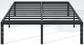 NEW JETO front view of full-size bed frame showing sleek design and storage benefit