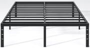 NEW JETO front view of full-size bed frame showing sleek design and storage benefit